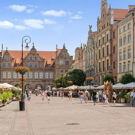 Dlugi Targ Street, Main Old Town & Riverside By Downtown Апартаменты Гданьск